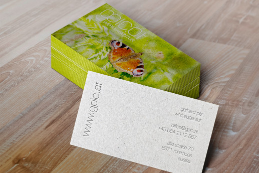 beispiel für geschäftsausstattung mit visitenkarten