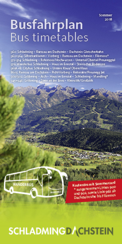 Titelseite Sommerbusfahrplan 2018