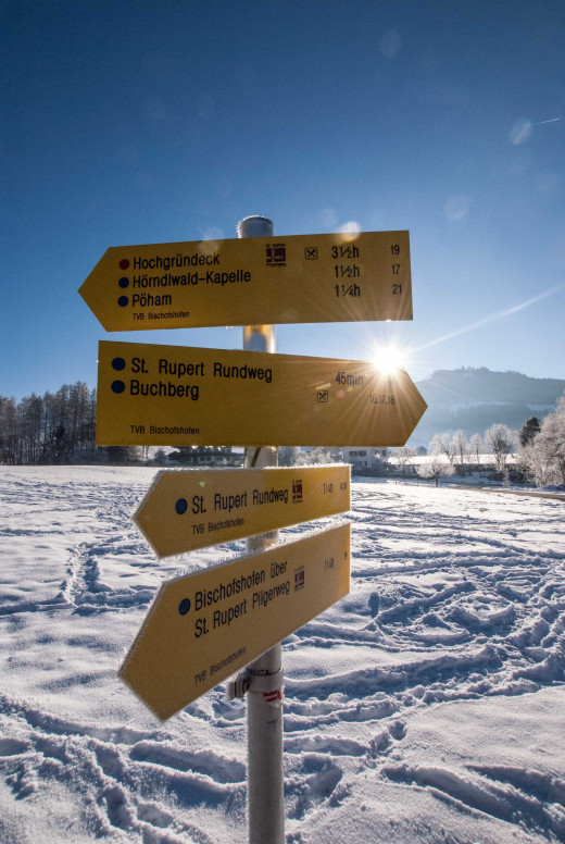 ein wintertag zum wandern